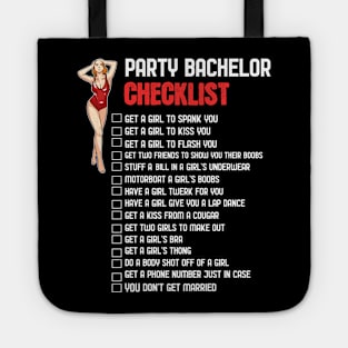 Bachelor Party Checklist Tote