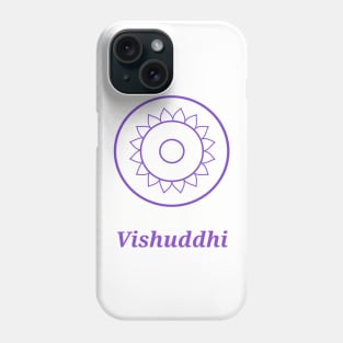 ArtStation66 - Yoga Symbol Chakra Design - Vishuddhi Throat Chakra Phone Case