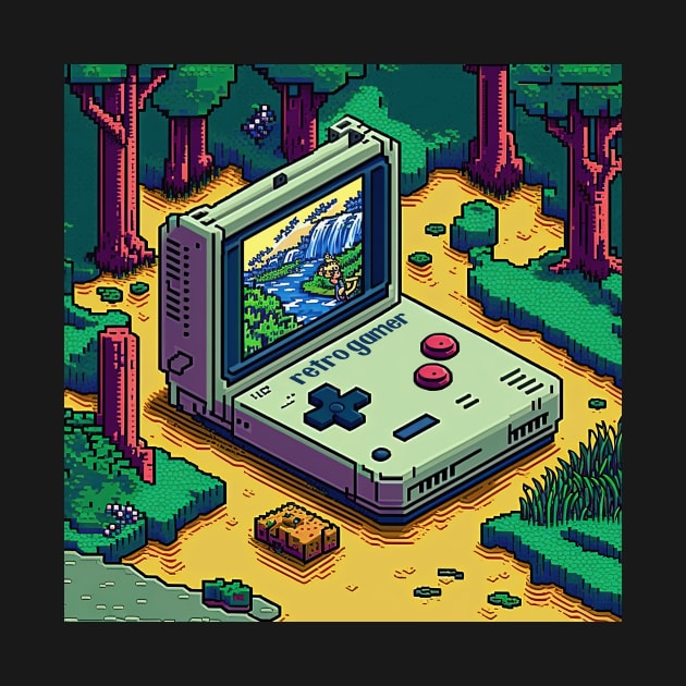 Retro Gaming Adventure Pixel Art by geekmethat