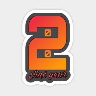 funny t-shirt jinx year 2020 / new design Magnet