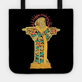 Saint Francis hand drawn Tote