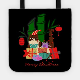 meowy christmas Tote