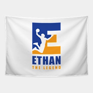 Ethan Custom Player Basketball Your Name The Legend Tapestry