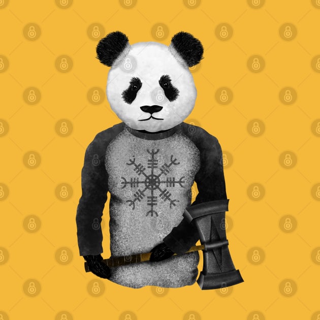 PANDA VIKING WARRIOR by mailboxdisco