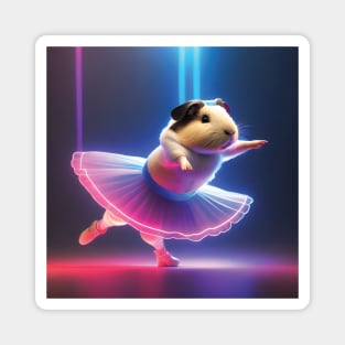 Ballerina Guinea Pig Magnet