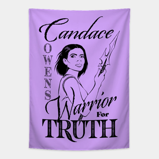 Candace Owens - Warrior for Truth Tapestry by Animalistics