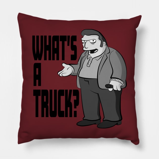 What's a Truck? Pillow by StrayArte