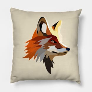 Fox flat art illustration Pillow