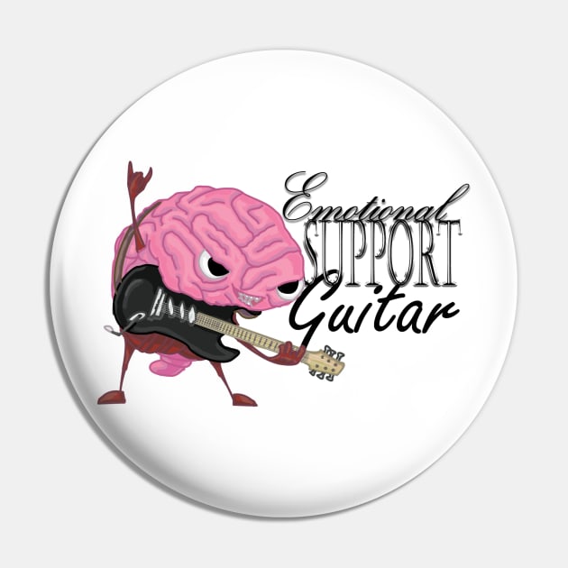 Emotional Support Guitar Pin by Her4th