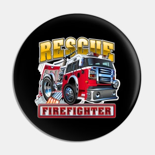 Cartoon Fire Truck Pin