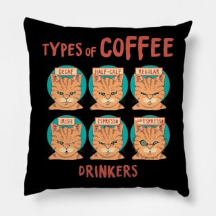 This kitten shows us the different types of coffee drinkers Pillow