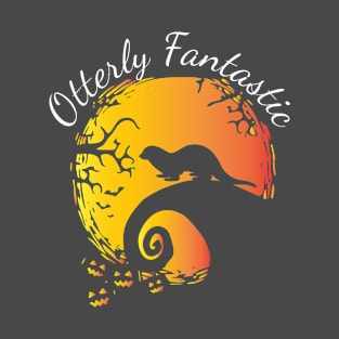 Otterly Fantastic, Otter with sunset background T-Shirt