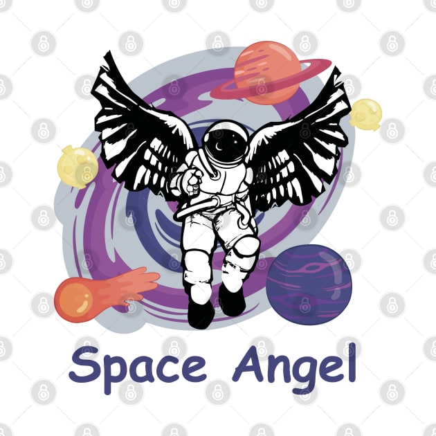 space angel astronaut by Prossori