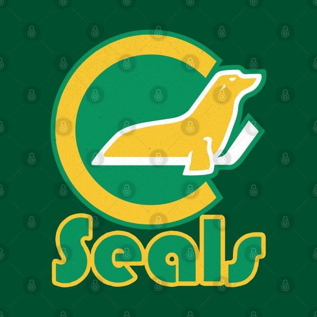 Vintage California Golden Seals Hockey by LocalZonly