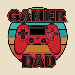 Gamer Dad-Game Controller Retro T-Shirt