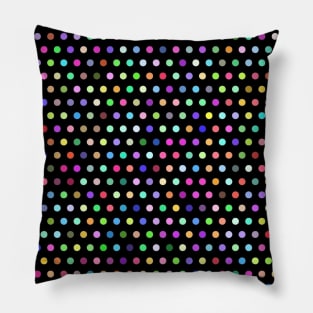 polka dots colorful Pillow