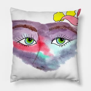 botanical eyes Pillow