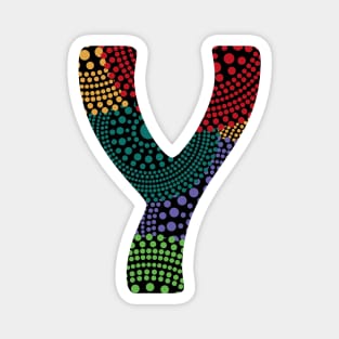 Y Aborignal Letter Magnet