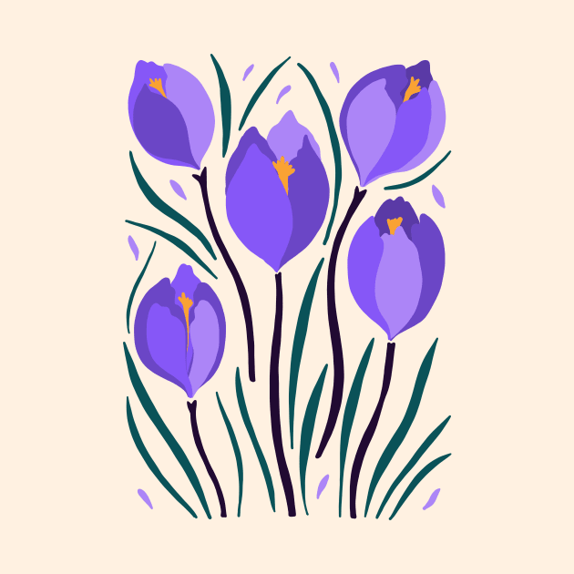 Crocus Flower by JunkyDotCom