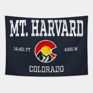 Mt Harvard Colorado 14ers Vintage Athletic Mountains Tapestry