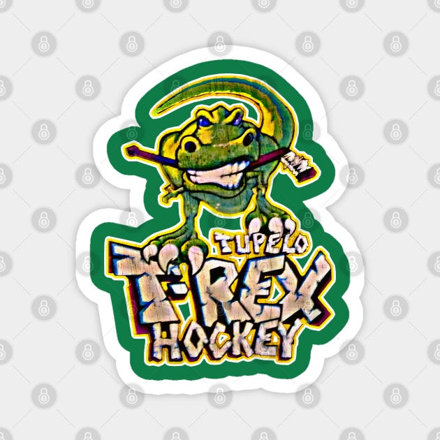 Tupelo T-Rex Hockey Magnet by Kitta’s Shop