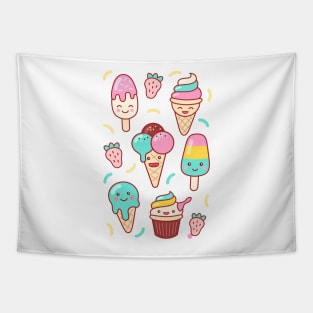 Ice Cream Emoji Mashup #4 Tapestry