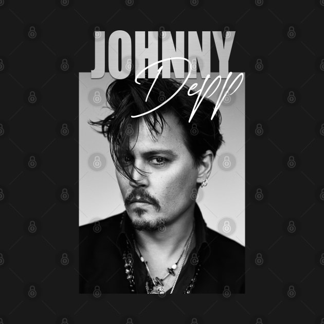 Johnny Depp BW by ActiveNerd