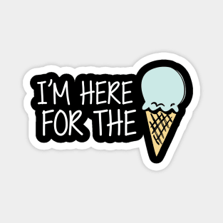 Ice Cream - I'm here for the ice cream Magnet