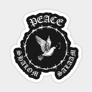 Peace Shalom Salaam Palestine Israel Hardcore Punk Magnet