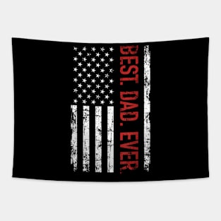 Best dad ever US american flag  for father's day Tapestry