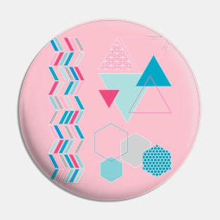 Geometric Shapes Scandinavian Pattern Pin