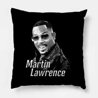 Min Lawrence Black And White Pillow