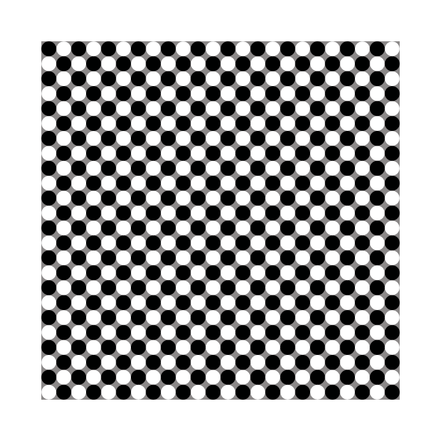 Optical Illusion with dots by MashaVed