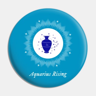 Aquarius Rising Astrology Chart Zodiac Sign Ascendant Pin