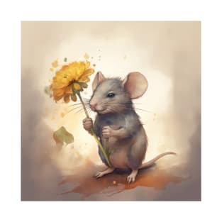 Mouse and Flower T-Shirt