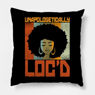 Unapologetically Loc'd Black History Queen Melanin Loc'd Pillow