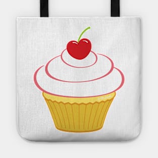 Red Heart Cherry Cupcake Tote