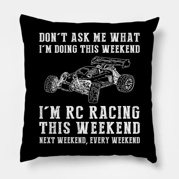 Weekend Joyride: RC-Car Adventures Every Day! Pillow by MKGift