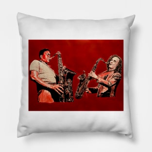 John Coltrane Kenny G saxophone Pillow