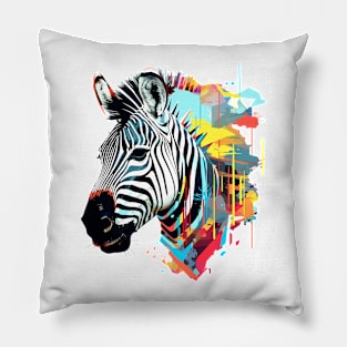 Zebra Animal World Wildlife Beauty Adventure Pillow