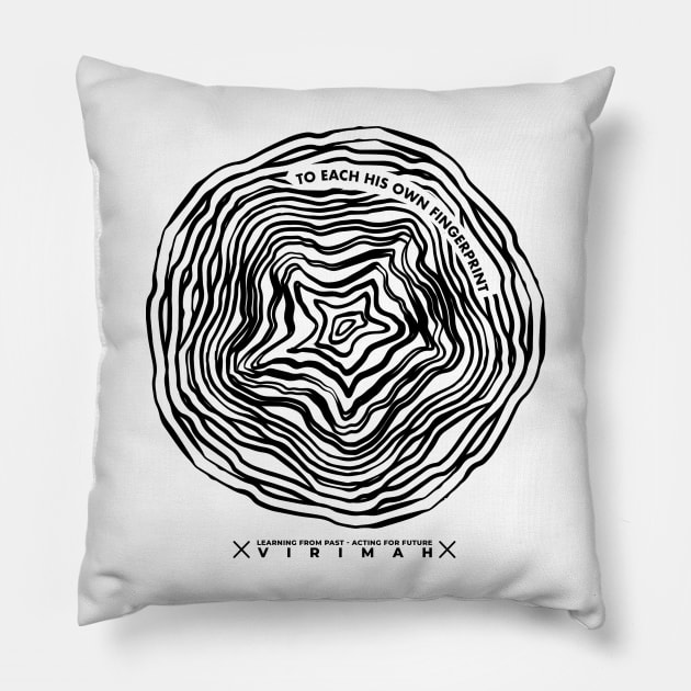 Fingerprint Pillow by Virimah