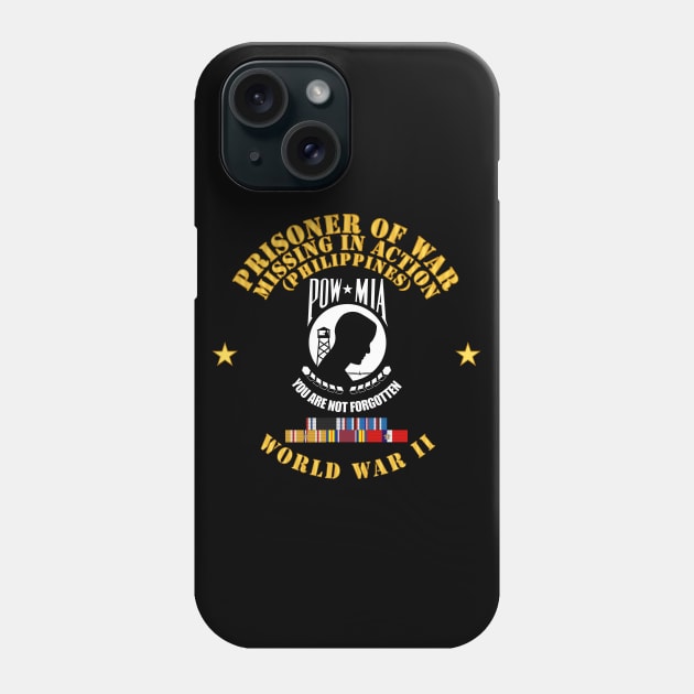 POW - MIA - Phil w WWII POW SVC Phone Case by twix123844