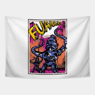 Invasion of the tentacle robots in colors 2! Tapestry