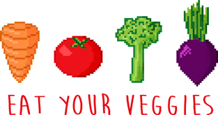 EAT UR VEGGIES Magnet