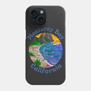 Monterey Bay California Distressed Phone Case