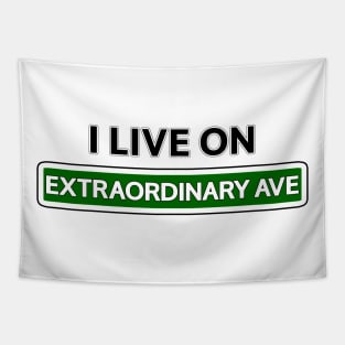 I live on Extraordinary Ave Tapestry