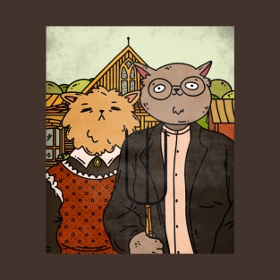 Grant Wood cat T-Shirt