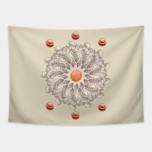 Shell Mandala Tapestry