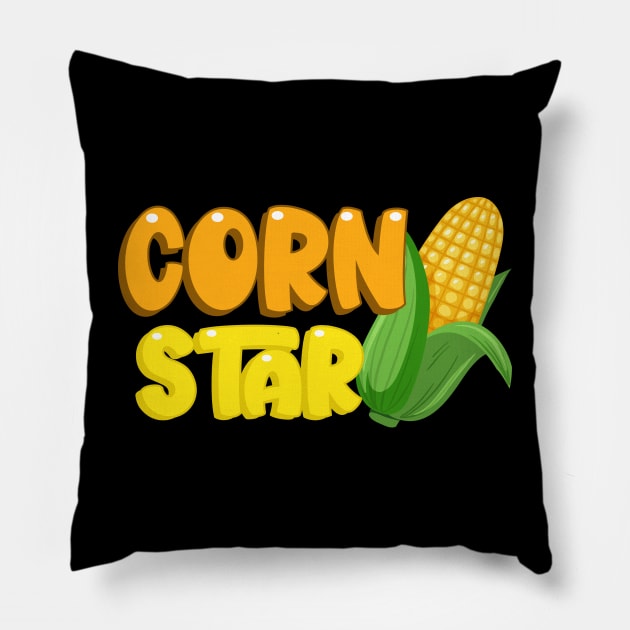 Corn Star Cornhole Shirts Pillow by JohnRelo