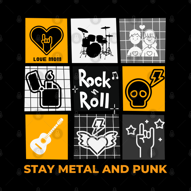 stay metal and punk love mom by mencarirejeki